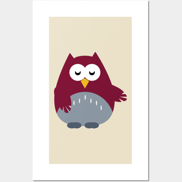 Mrs Owl Wall Art by ScottCarey